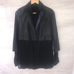 Alexander Wang jacket with attached silk shirt. 2
